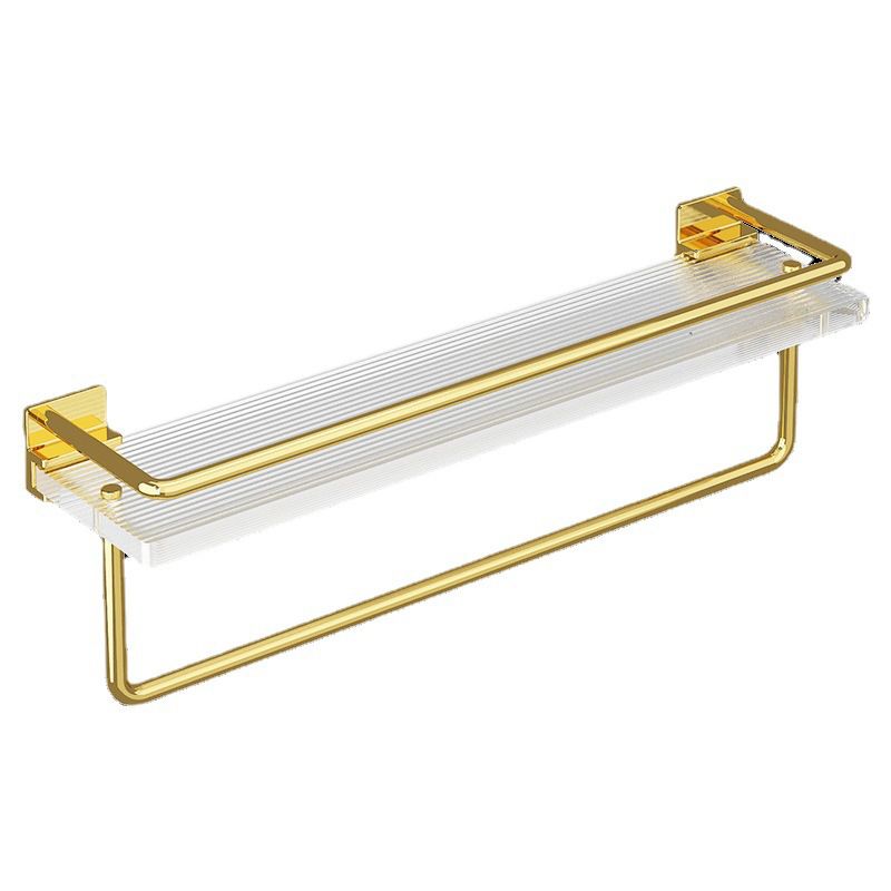 Modern Silver/Gold Bathroom Hardware Set Bath Shelf Bathroom Set