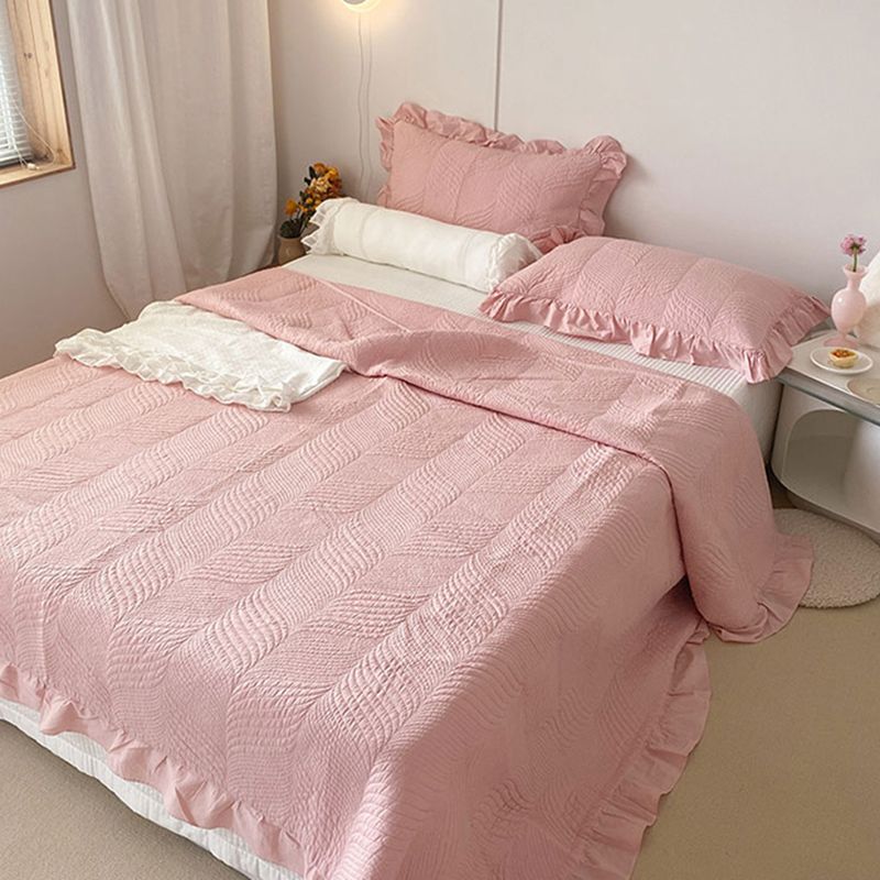 Pure Color Bed Sheet Set Modern Elegant Fitted Sheet for Bedroom