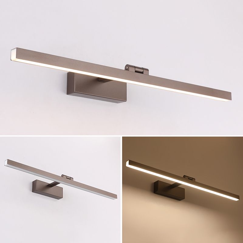 Modern Minimalist Style Beamed Wall Mount Light Fixture Metal 1 Light Wall Lighting Ideas for Bathroom