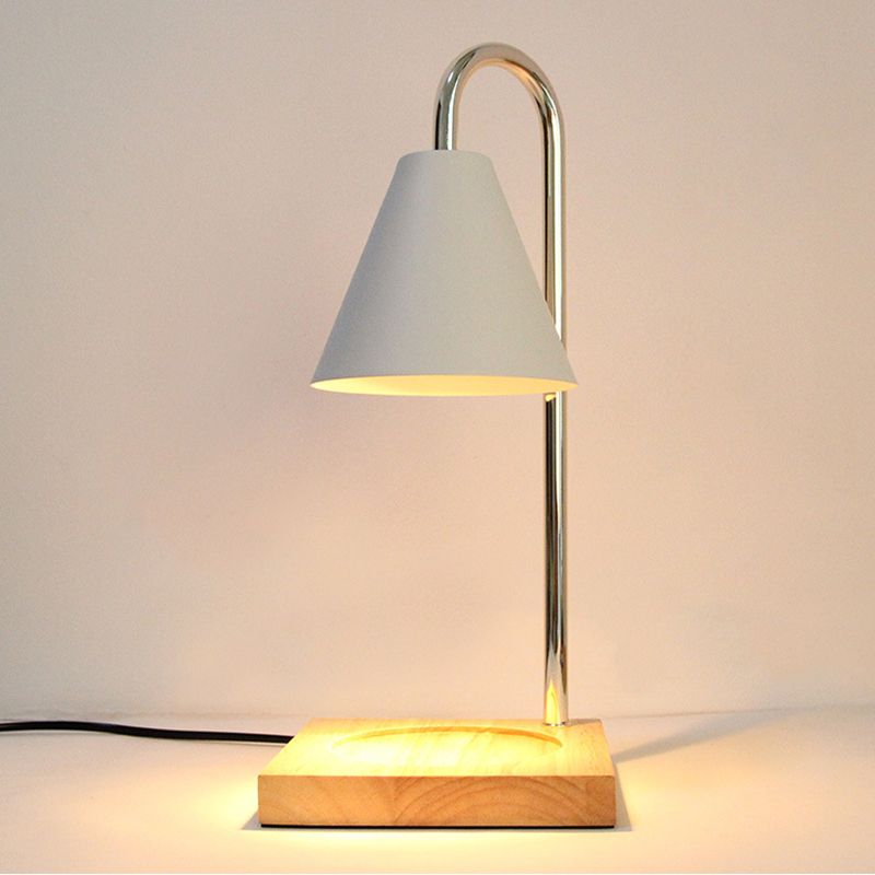 Metal Arc Table Lamp Modern Style Colorful Single Light Table Light for Bedroom