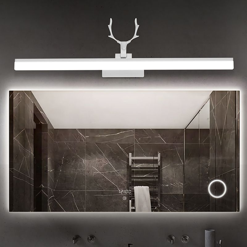 Moderner minimalistischer Stil Linearer Wandmontage Waschtischlichter Metall Waschtisch für Toilette