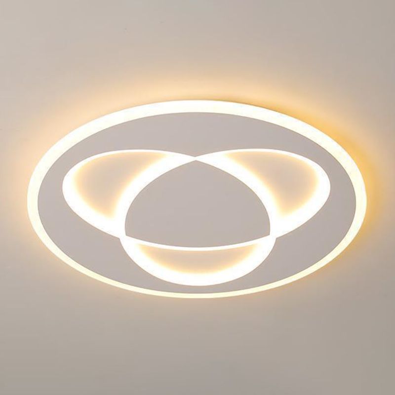 Modern White Ceiling Light LED Flush Mount Lighting for Kitchen