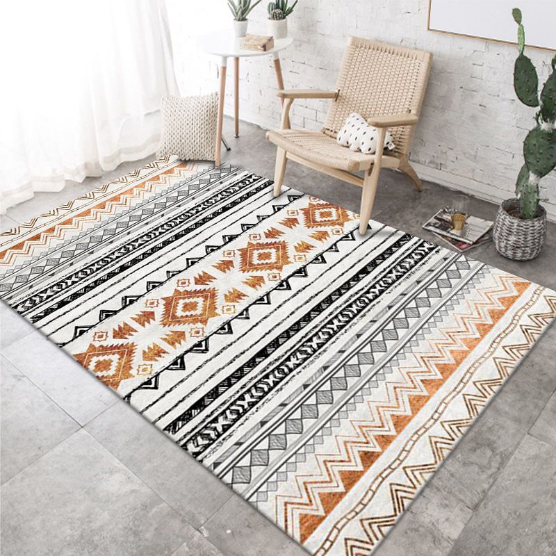 Tapis de chambre à coucher Morocco Print Intérieur Rapis en polyester Rapier avec un support sans glissement