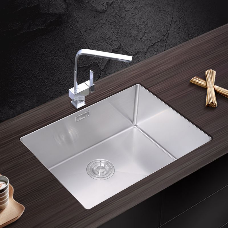 Modern Bar Prep Sink Stainless Steel Faucet and Drain Assembly Kitchen Sink