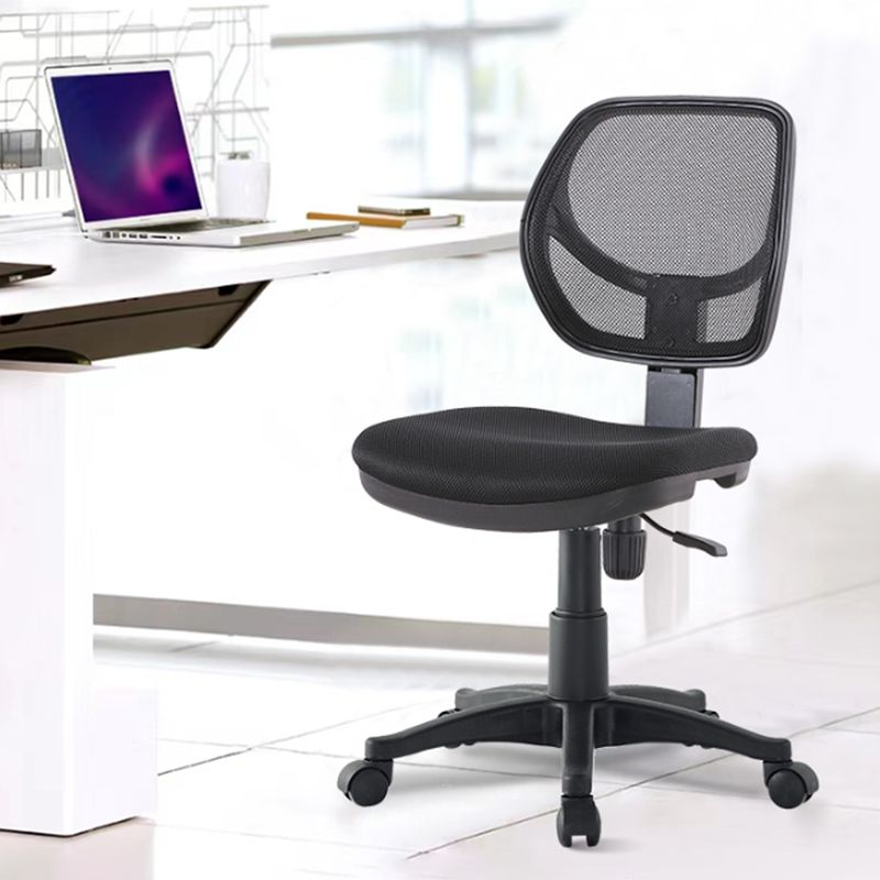 Modern No Arm Task Chair Wheels Included Conference Chair for Office