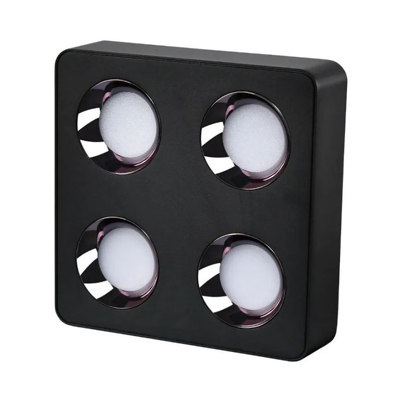 Modern 4 - Light LED Flush Mount Aluminum Flush in Black / White