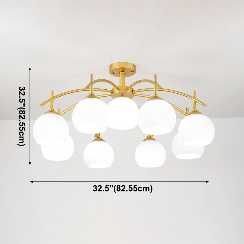 Modern Flush Mount Ceiling Light Metal Flush Lighting for Living Room Dinning Room