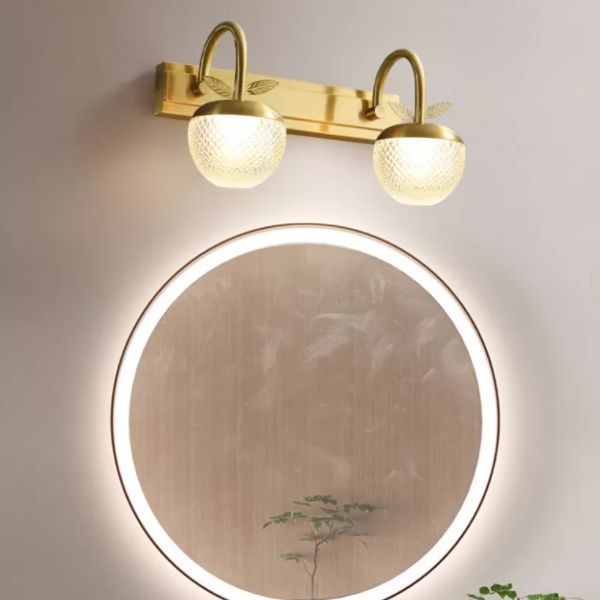 Luz de pared de tocador global Luces de tocador de estilo minimalista modernas con sombra acrílica