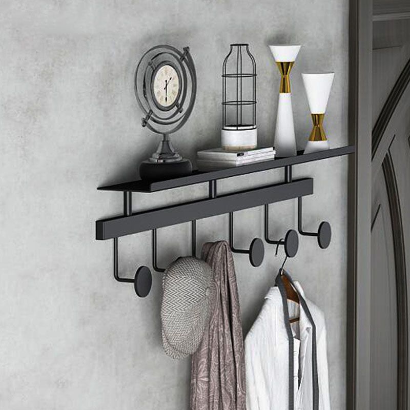 Modern Metal Entryway Kit Wall Mounted Coat Hanger with Hooks