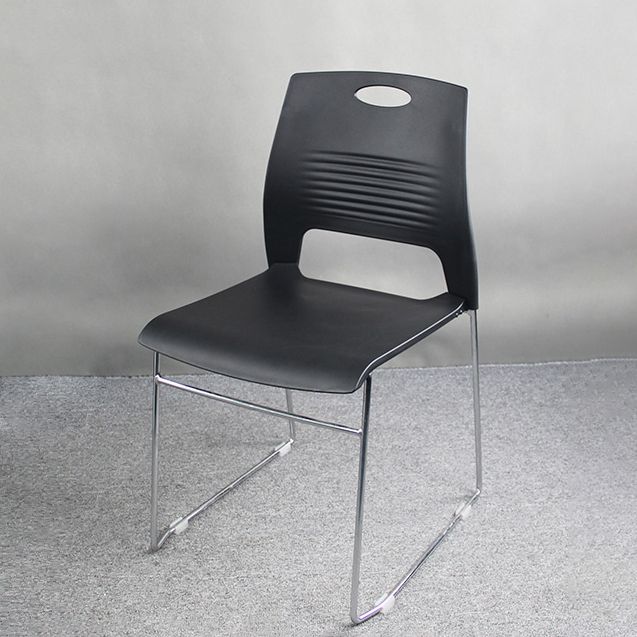 Modern Plastic and Steel Desk Chair with Low Back Home Office Chair