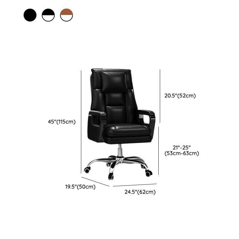 Modern Padded Arms Executive Chair Ergonomic Task Chair for Office