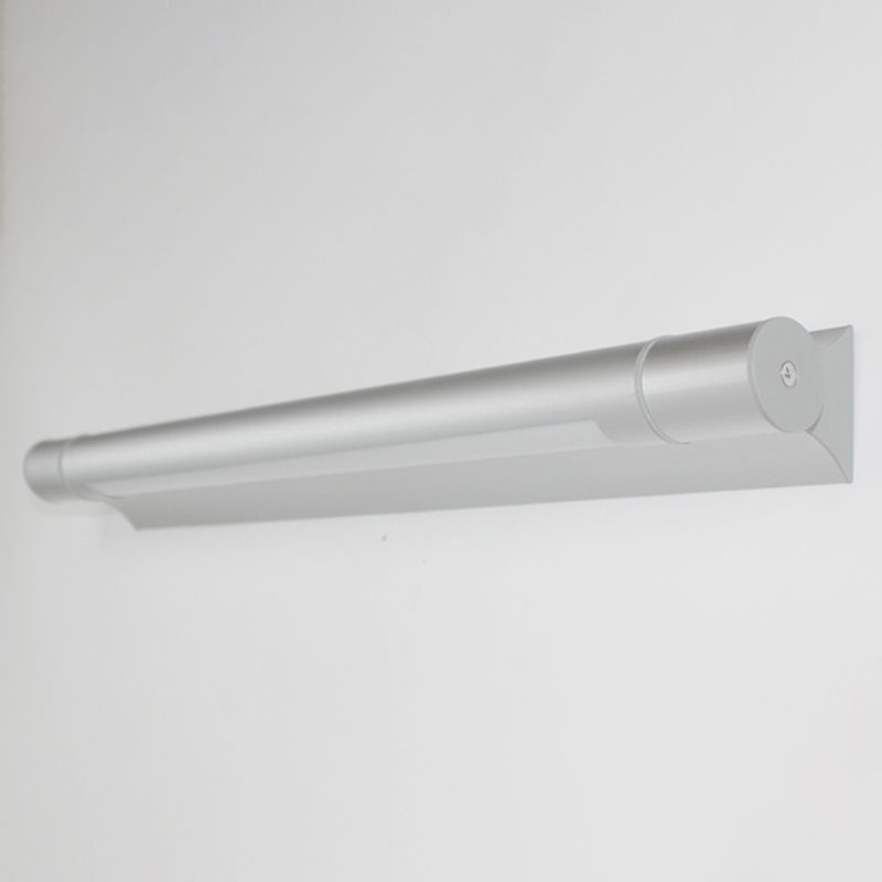 Moderno espejo recto ligero impermeable aluminio 1 apliques de pared ligeros para el baño