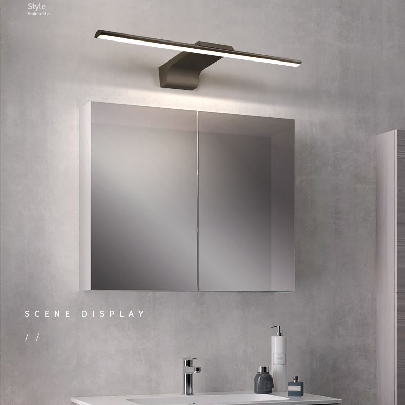 Modern Minimalist Linear Wall Mounted Vanity Lights Aluminum Vanity Wall Light Fixtures for Bathroom