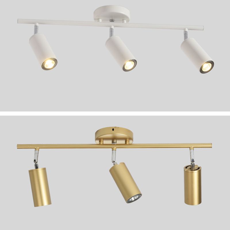 Half Cylinder Metal Flush Ceiling Light Modern Multi Lights Flush Ceiling Light Fixtures