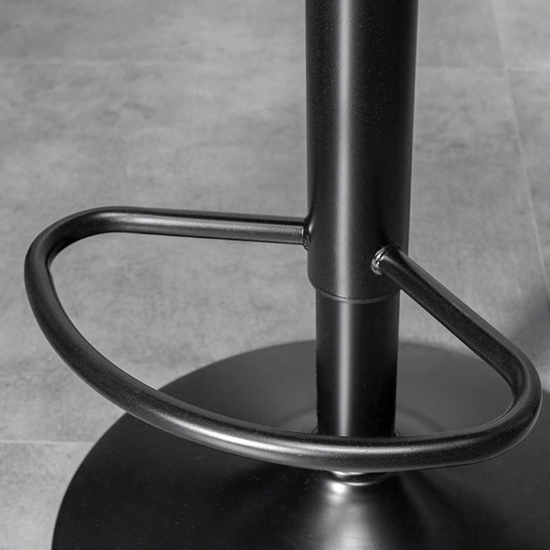 Nordic Leather Seats Barstool Rotating Lifting Bar Stool for Indoor, 1 Piece