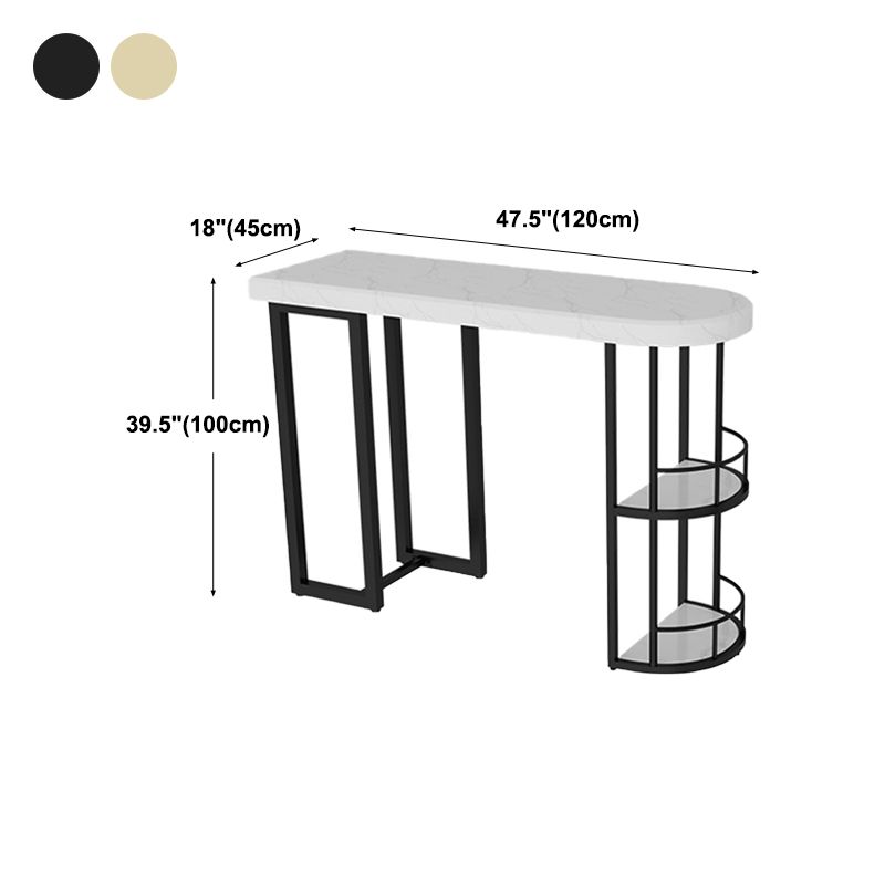 Marmeren steen binnen witte bistro balk tafel opslag vaste tafel moderne teller wijntafel