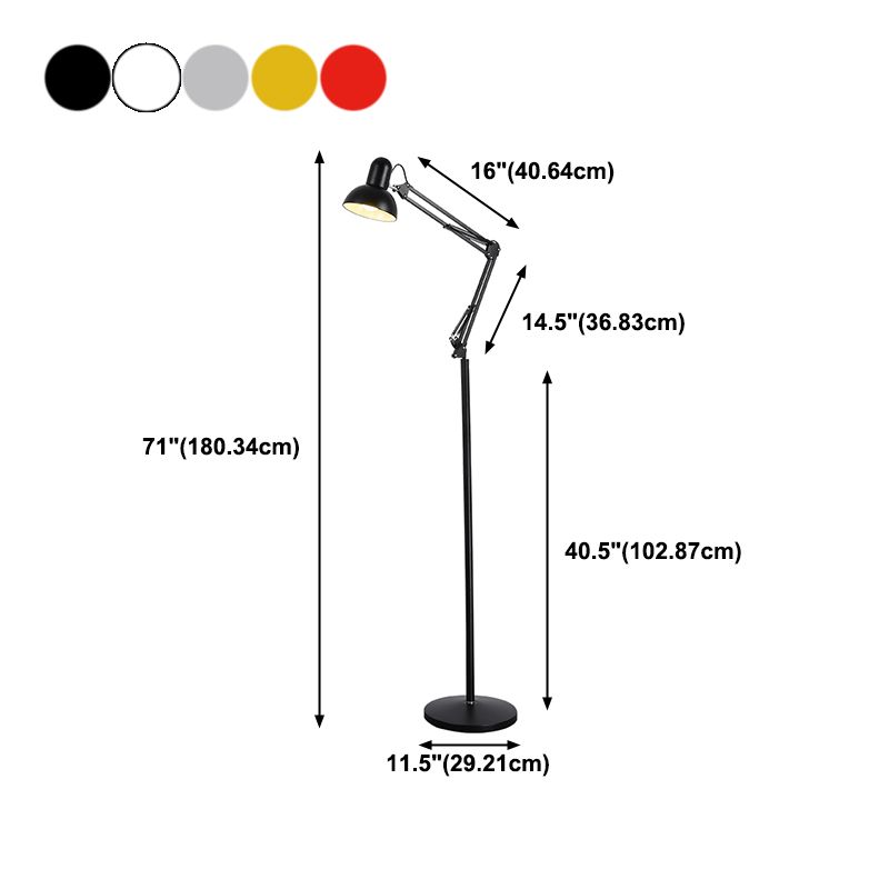 Floor Standing Lamp Modern Style Floor Light with Metal Shade