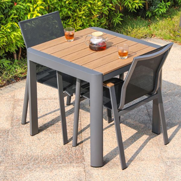 Modern Aluminum Frame Patio Table Outdoor Water and UV Resistant Patio Table