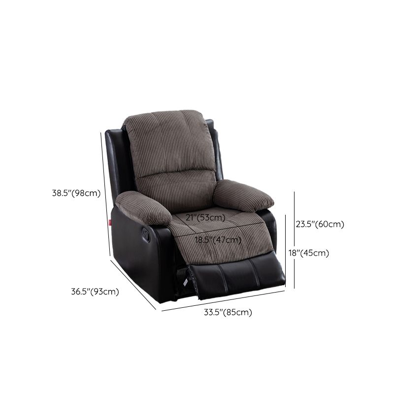 USB Charge Port Wooden Recliner Swivel Rocker Standard Recliner