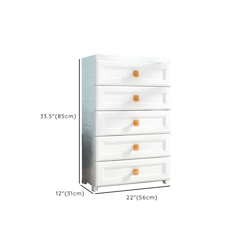 Plastic Dresser Scandinavian Baby Dresser with Drawers for Kids