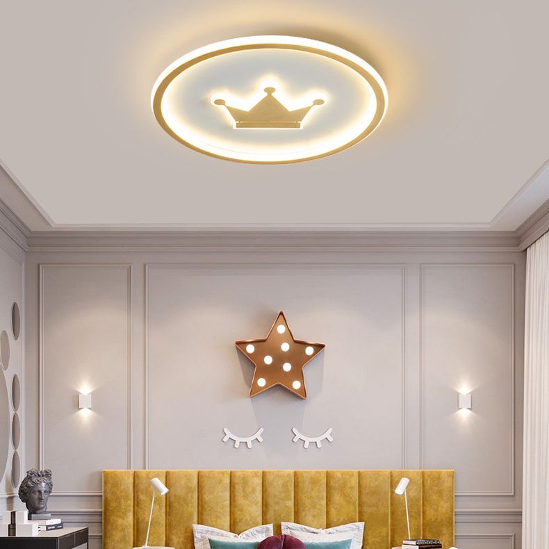 Children Ceiling Mount Light LED Ceiling Light with Acrylic Shade for Kid's Room