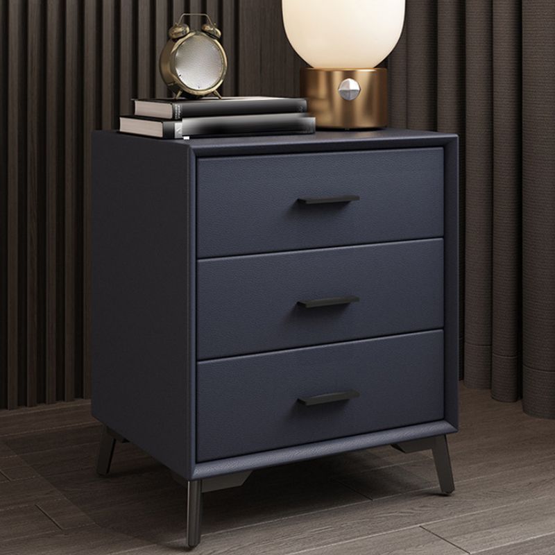 Modern Pine Night Table Drawer Storage Nightstand with Legs for Bedroom