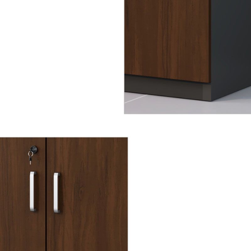 Modern Engineered Wood File Cabinet Lateral Filing Cabinet with Lock and Storage