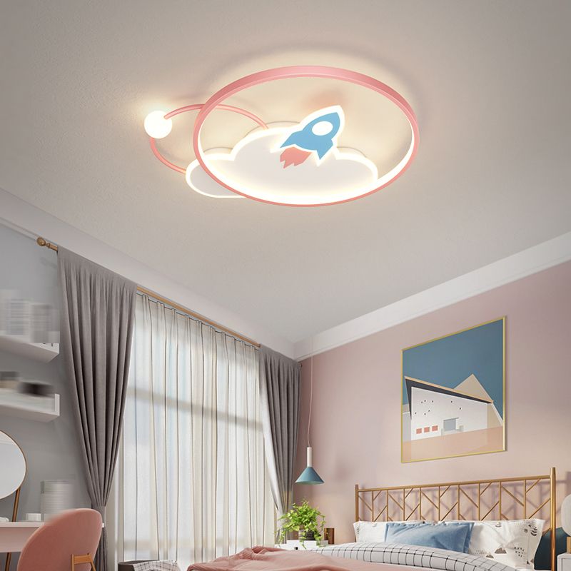 Kids Style Unique Shape Ceiling Fixtures Metal Ceiling Mounted Lights