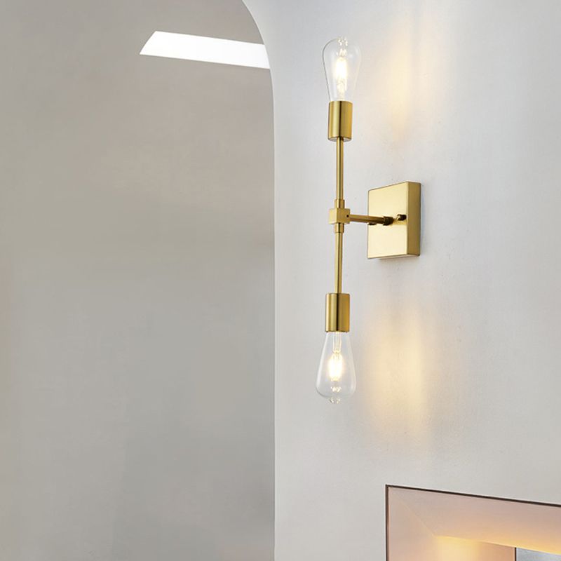 Modern Metal Wall Sconce Linear Shape Vanity Lamp for Bathroom