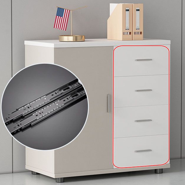 Scandinavian Style Lateral Filing Cabinet Wood File Cabinet for Home Office