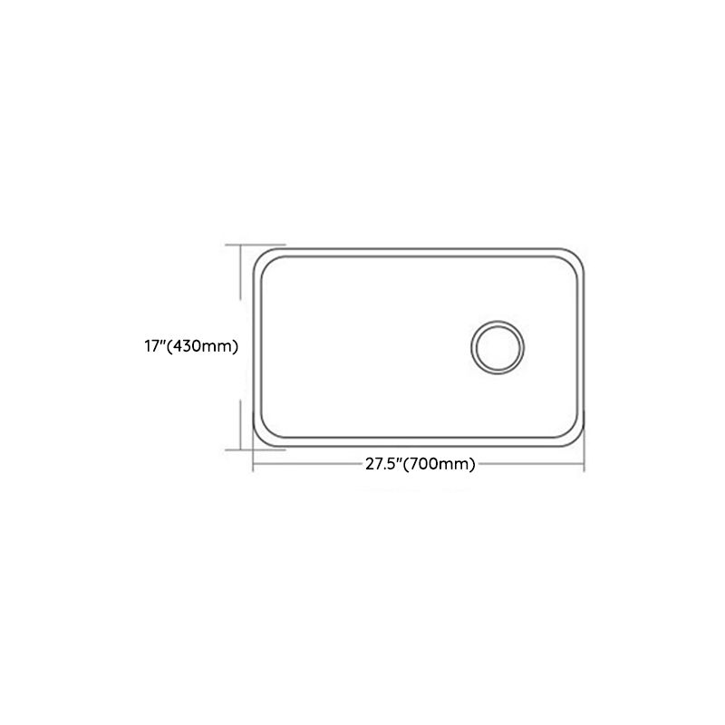 Stainless Steel Kitchen Sink Single Basin Kitchen Sink with Faucet Included