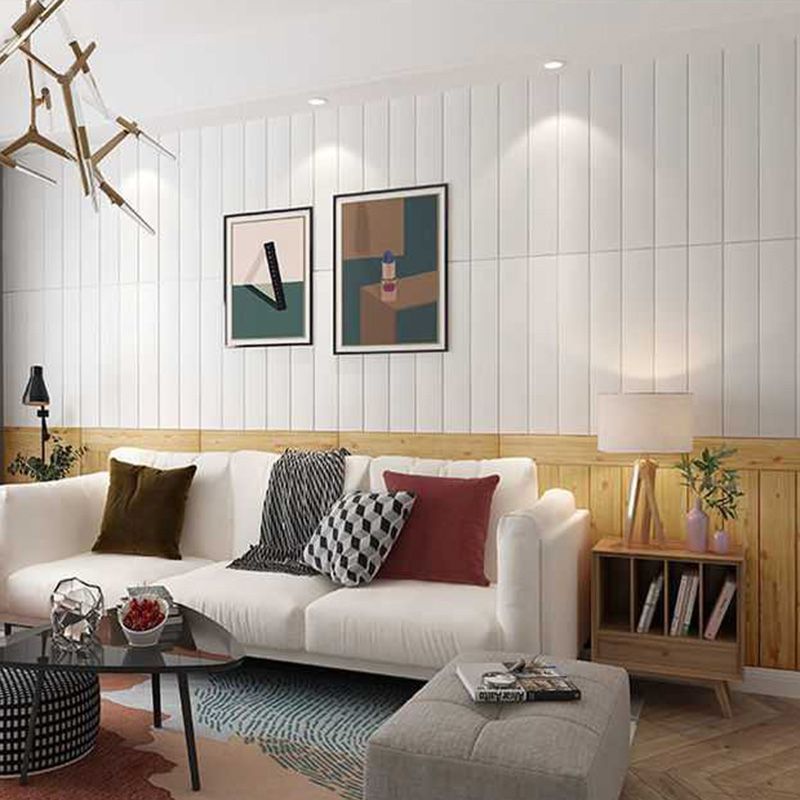 Living Room Wall Paneling Peel and Stick 3D Embossed Wall Paneling