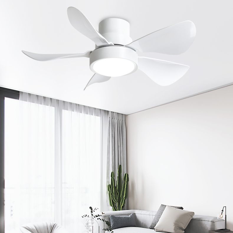 Ceiling Fan Light Metal Nordic Style LED Ceiling Flush Mount for Bedroom