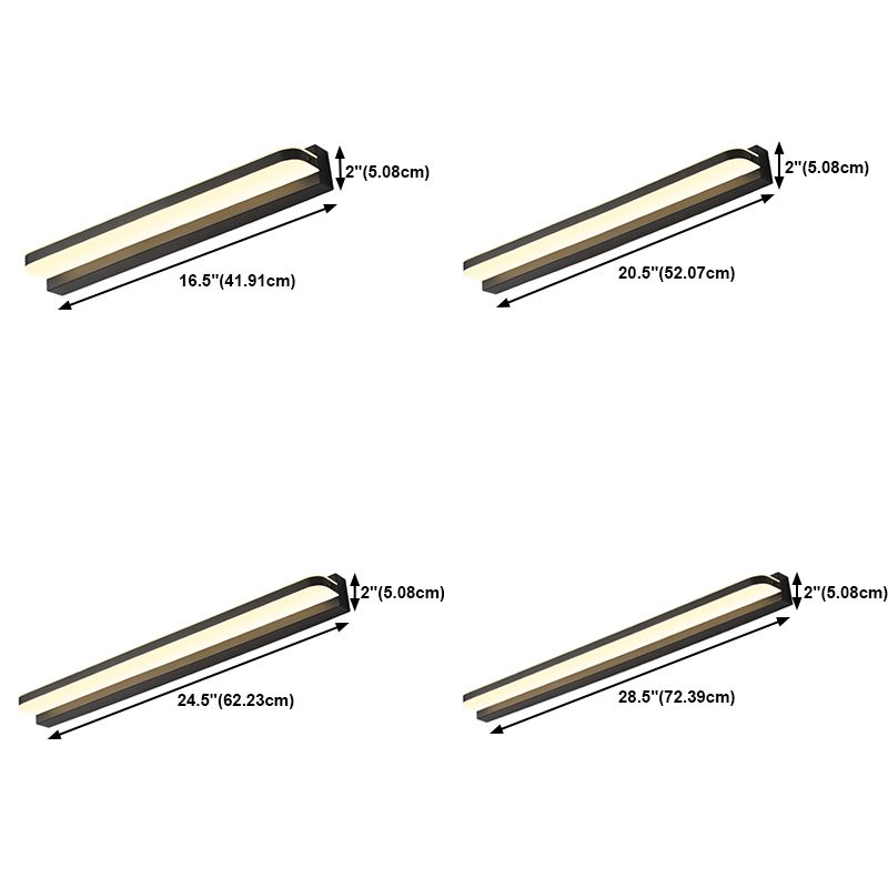 Forma lineal Medina de metal Dispersión Moderia 1 Luz de pared de espejo de luz Luz de pared