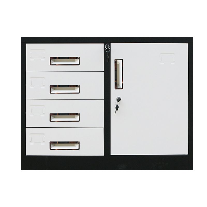 Vertical Filing Cabinet Contemporary Metal Fire-Resistant File Cabinet