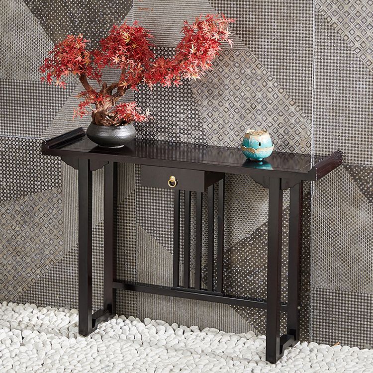 31.5-inch Tall Accent Table 1-drawer Solid Wood Console Table for Hall