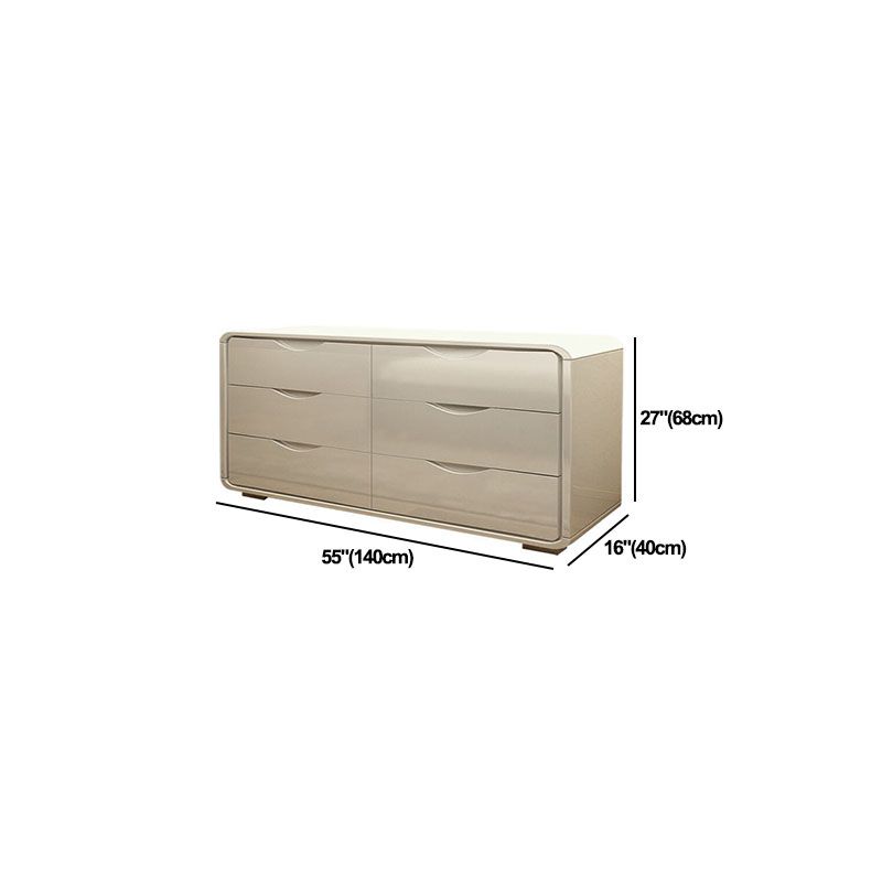 White Storage Chest 16" W Storage Chest Dresser with Drawers for Bedroom