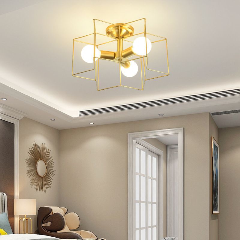 Star Shape Flush Mount Light Fixtures Modern Flush Mount Ceiling Light