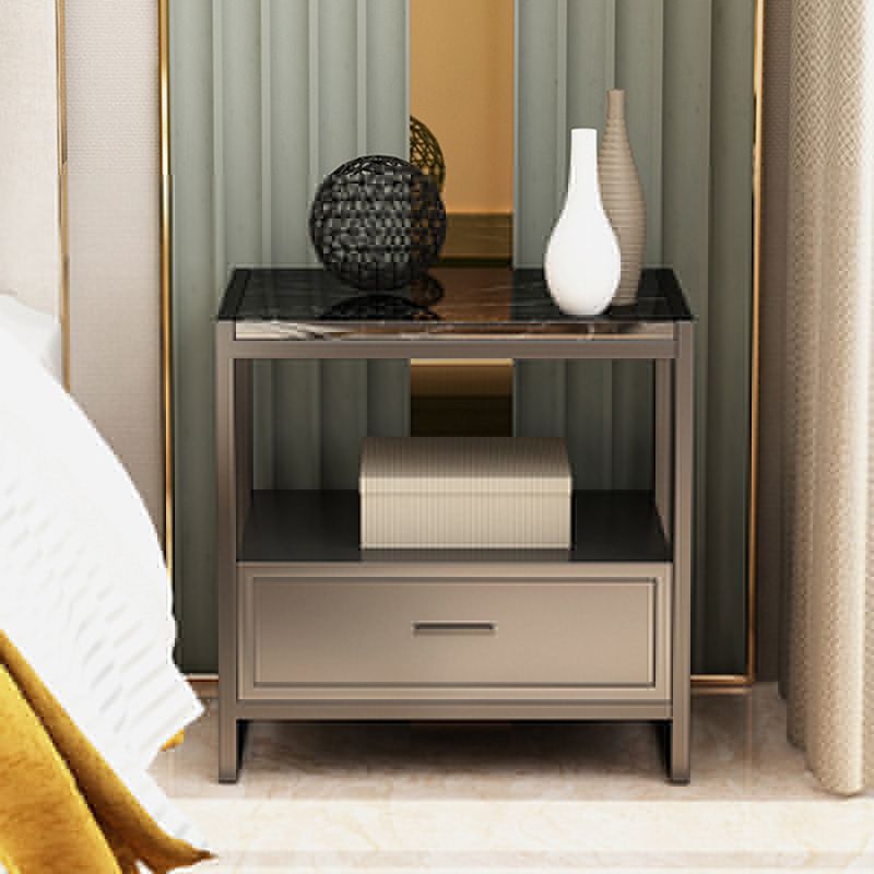 Drawers Included Bedside Cabin Contemporary Night Table for Bedroom