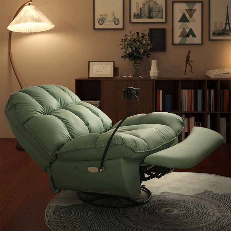 Contemporary Manual Recliner 44" Wide Recliners with Storage