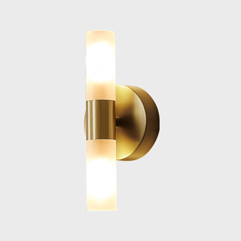 Unique Shape Wall Mounted Light Modern Sconce Light Fixture in Gold for Washroom