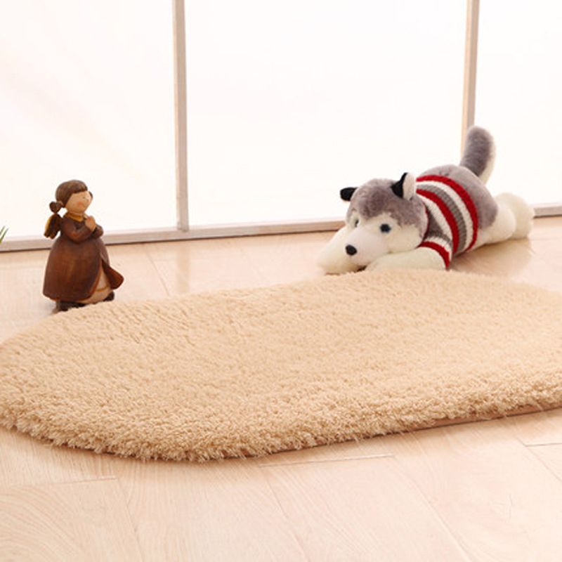 Tapis mignon simple tapis multicolore de couleur unie en intérieur