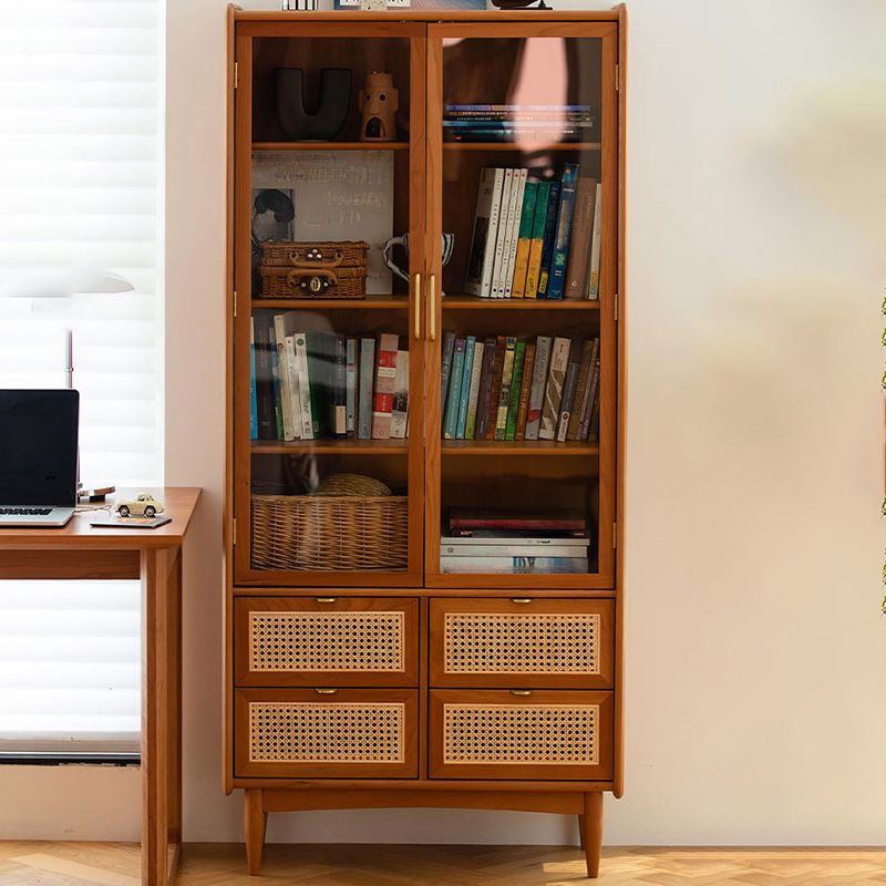 Simplicity Rectangle Storage Cabinet Solid Wood Accent Cabinet