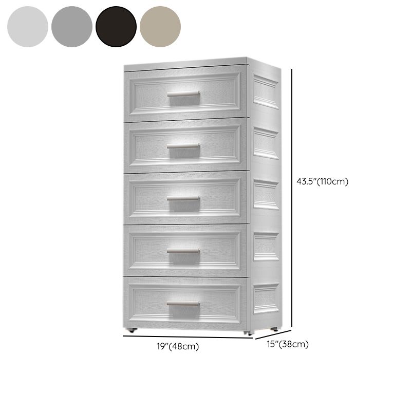 Modern Vertical Kids Dressers Plastic Nursery Dresser for Home