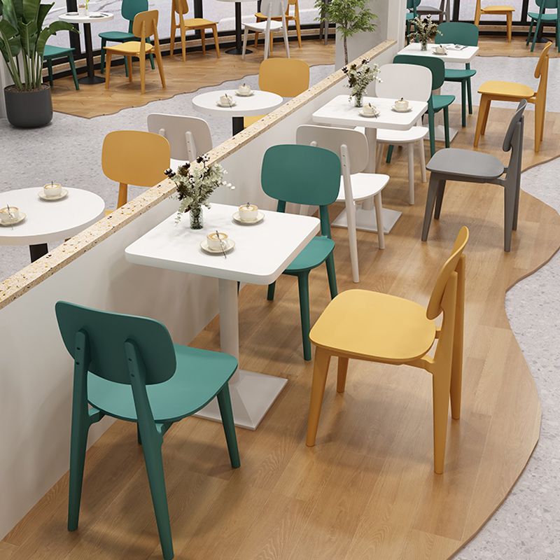 Modern Plastic Side Chair Open Back Dining Side Chair for Dining Room