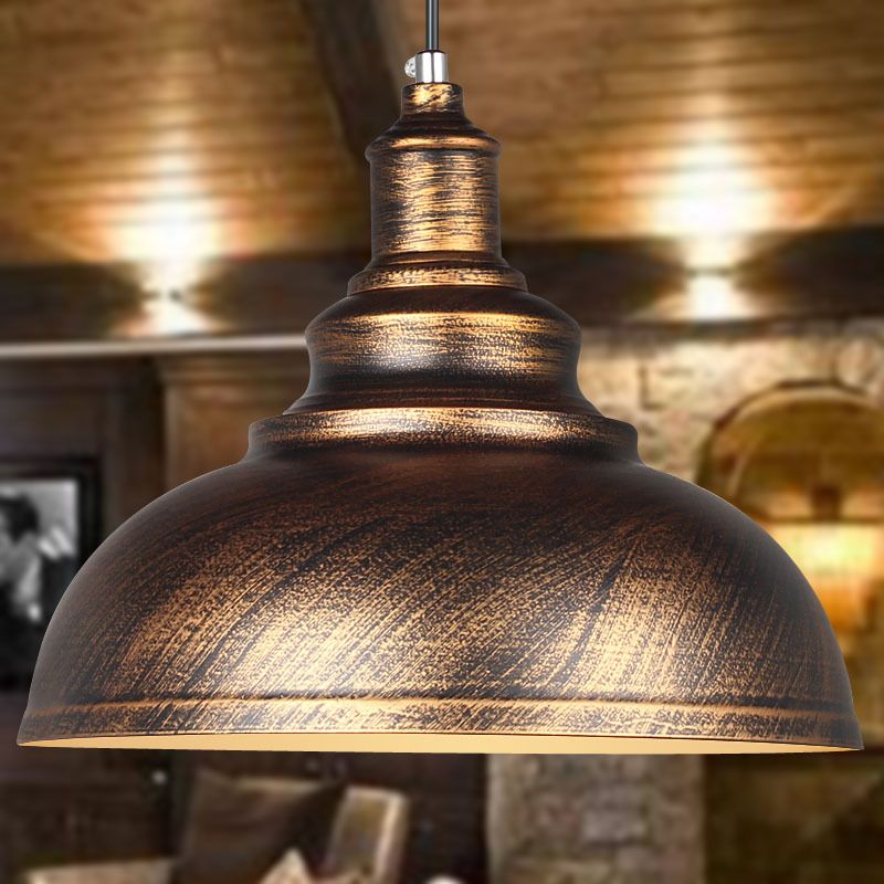 Vintage Barn Hanging Ceiling Light Metal 1-Light Barbershop Ceiling Pendant Light