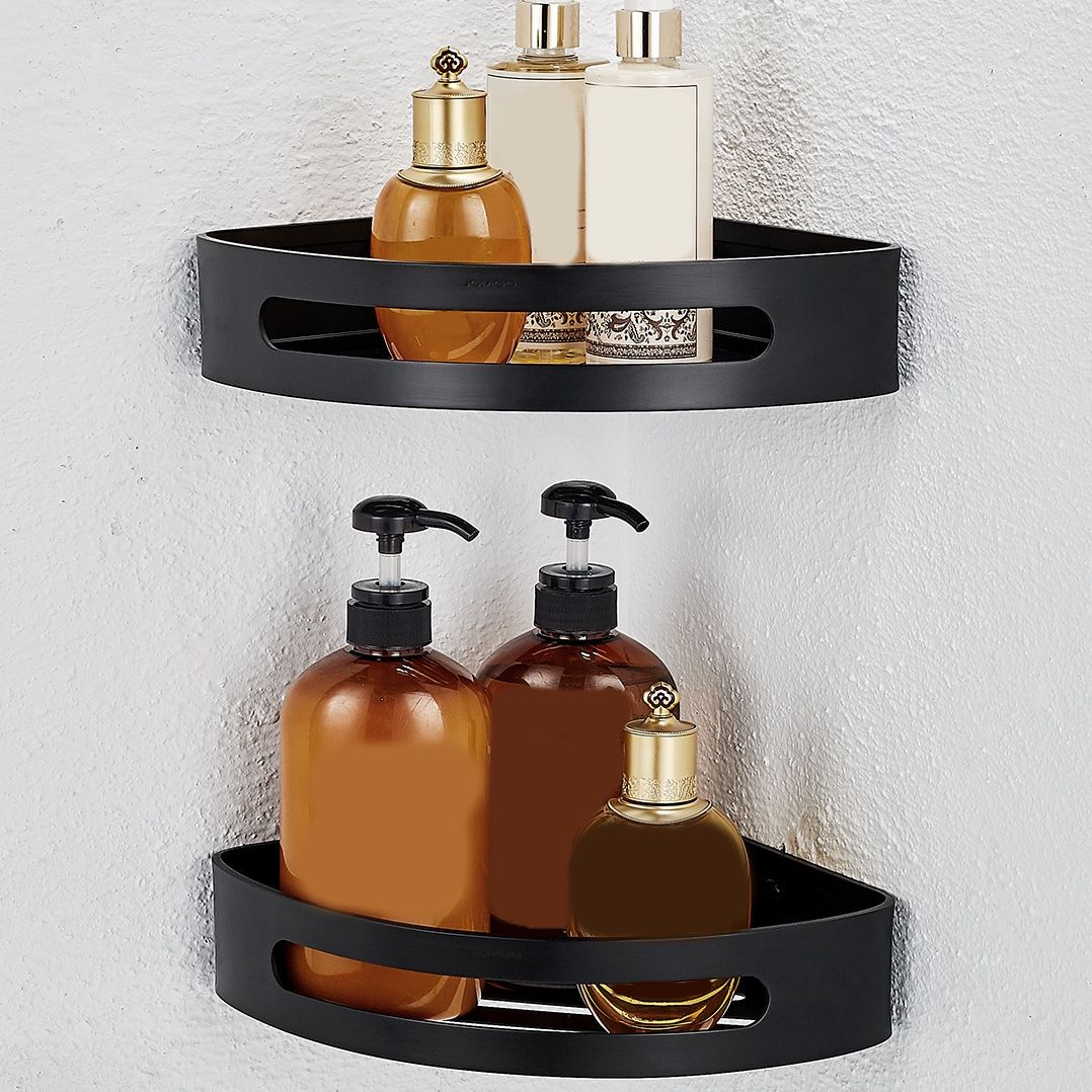 Modern Bathroom Accessory Set Metal Bathroom Hardware in Matte Black