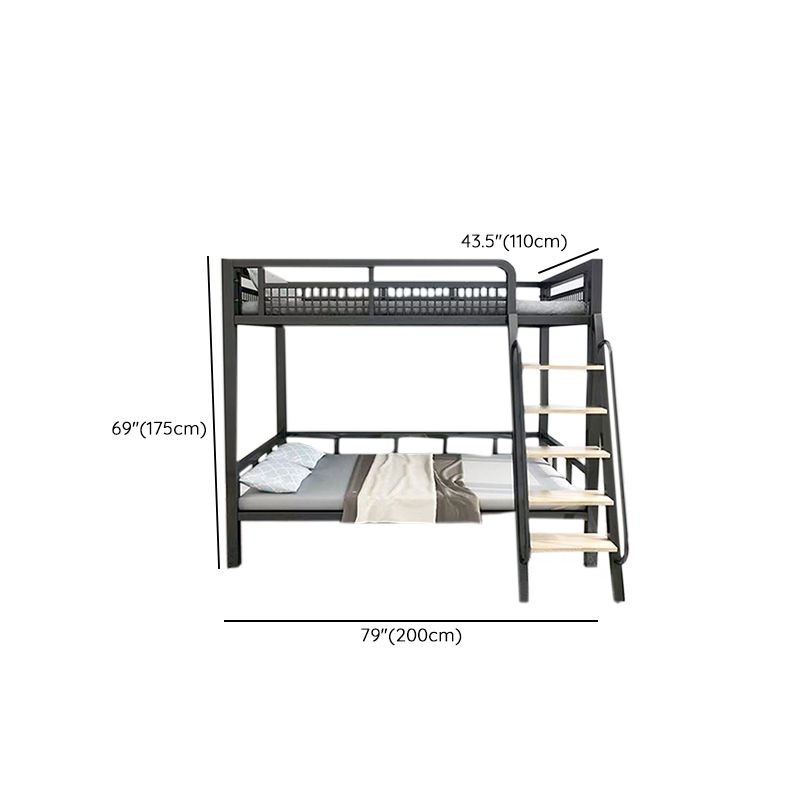 Contemporary No Theme Bunk Bed/Loft Bed in Iron with Guardrails