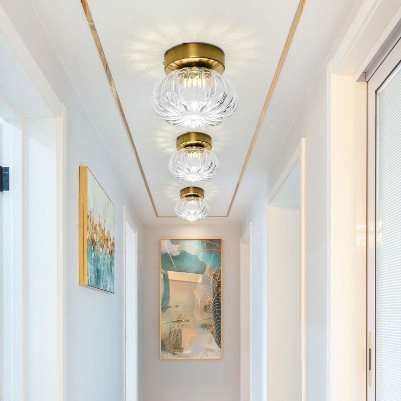 Post-Modern Ceiling Lamp Glass Ceiling Mount Light Fixture for Hallway