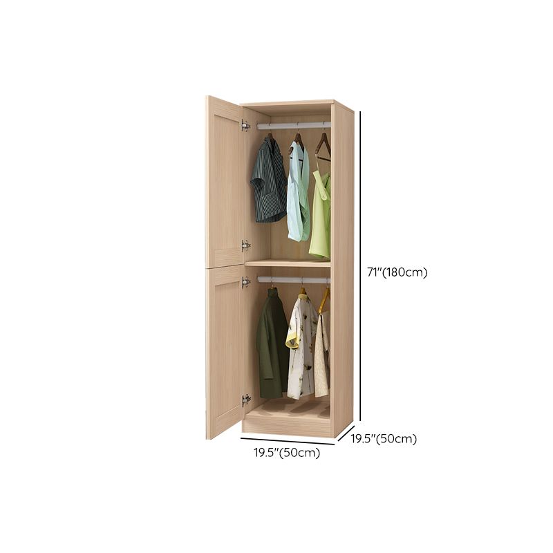 Contemporary Wardrobe Armoire Solid Wood Wardrobe Closet With Door